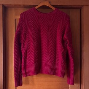 Banana Republic Cotton Cashmere Blend Cable Knit Sweater, EUC, M